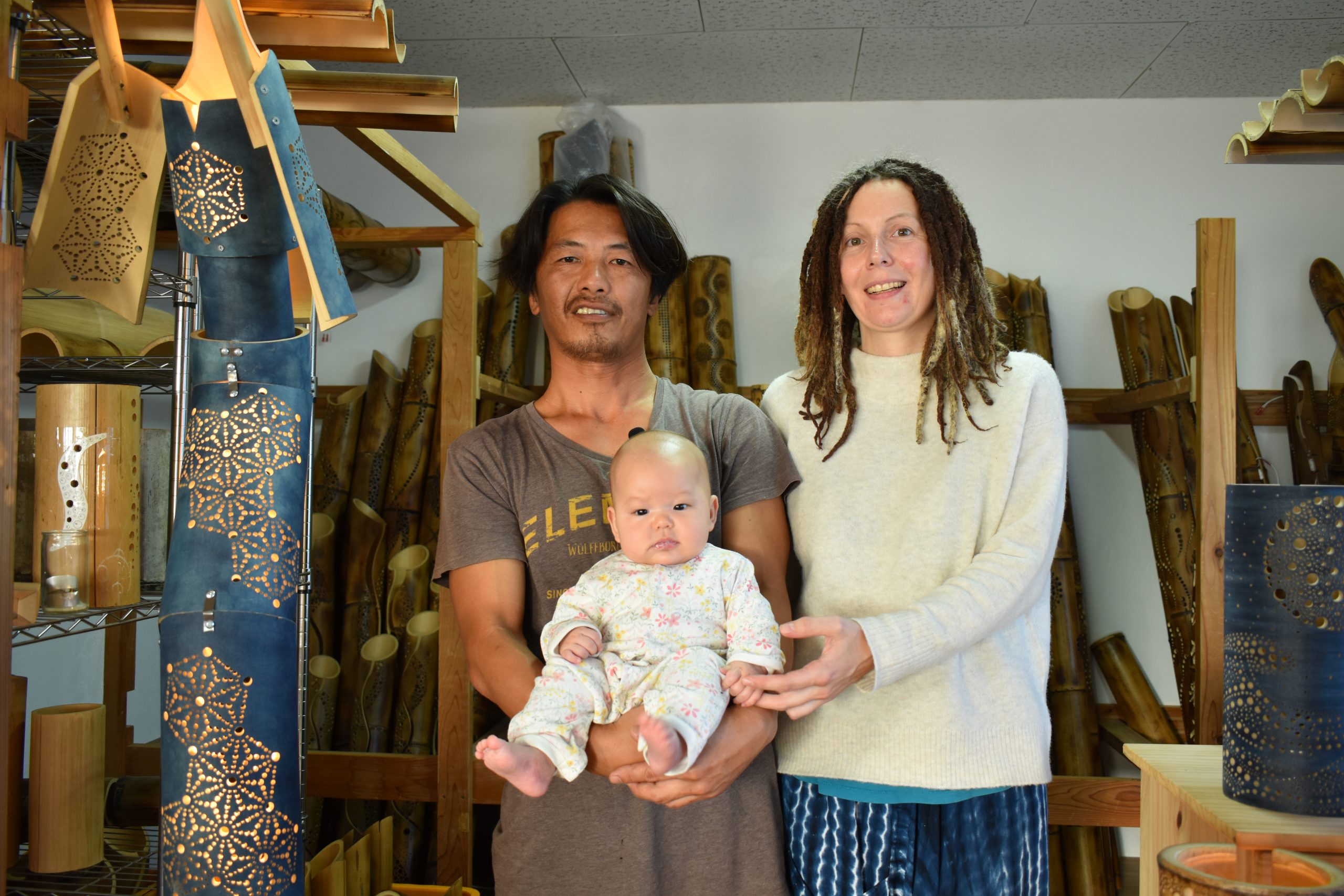 たけの花 Fleur de bamboo 竹灯り作家桧垣 健 フローレンス